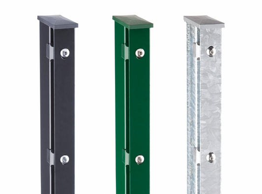 Doppelstabmattenpfosten mit Abdeckleiste Typ A  Pfosten zum Einbetonieren
